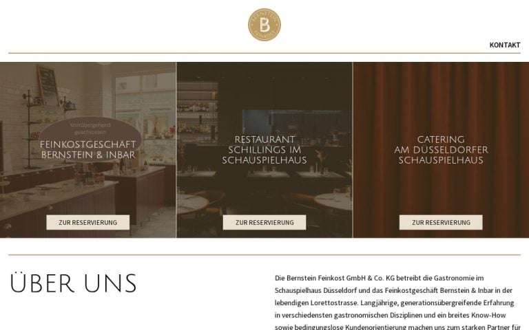 Bernstein Feinkost Website