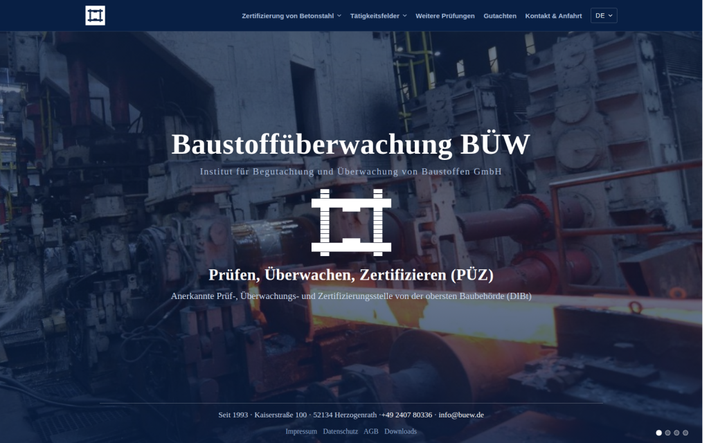 Baustoffüberwachung BÜW: Geprüft bis ins letzte Wort